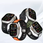Apple Watch (44/45/46/49mm) Óraszíj - Tech-Protect IconBand Line Strap - Fekete