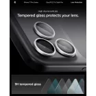 iPhone 16 Pro / Max / 17 Pro / Max Lencsevédő - Spigen Glas.tR EZ Fit Optik Pro - Ezüst x 2 db