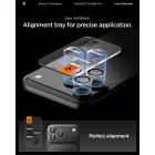 iPhone 16 Pro / Max / 17 Pro / Max Lencsevédő - Spigen Glas.tR EZ Fit Optik Pro - Ezüst x 2 db