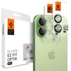 iPhone 16 / 16 Plus / 17 Lencsevédő - Spigen Glas.tR EZ Fit Optik Pro - Zöld x 2 db