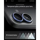 iPhone 16 / 16 Plus / 17 Lencsevédő - Spigen Glas.tR EZ Fit Optik Pro - Kék x 2 db