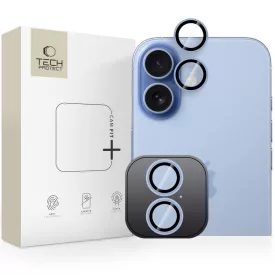 iPhone 17 Lencsevédő - Tech-Protect Camring Fit+ - Kék