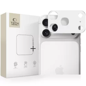   iPhone 17 Pro Kameravédő - Tech-Protect Camalloy Fit+ - Ezüst