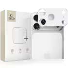 iPhone 17 Pro Max Kameravédő - Tech-Protect Camalloy Fit+ - Ezüst
