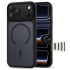 iPhone 17 Pro Tok - Tech-Protect Magpeak Magsafe CC - Áttetsző-Fekete