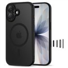 iPhone 17 Tok - Tech-Protect Magpeak Magsafe CC - Áttetsző-Fekete