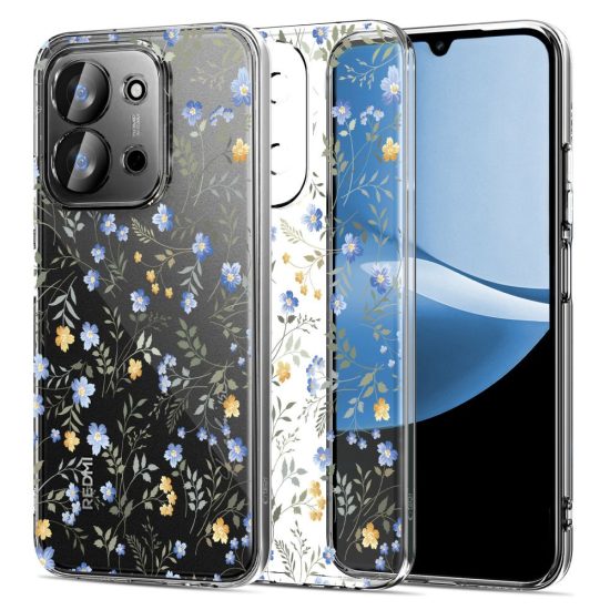 Xiaomi Redmi 15C 5G / Poco C85 5G Tok - Tech-Protect FlexAir - Tavaszi Virágos