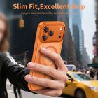 iPhone 17 Pro Tok - Tech-Protect Magpeak Magsafe CC - Átlátszó-Narancs