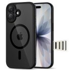 iPhone 17 Tok - Tech-Protect Magpeak Magsafe CC - Átlátszó-Fekete