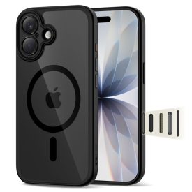   iPhone 17 Tok - Tech-Protect Magpeak Magsafe CC - Átlátszó-Fekete