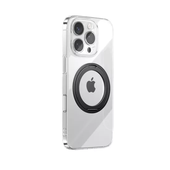 iPhone 16 Pro Max Tok - Joyroom O1S Ring Stand - Fekete