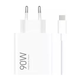   Xiaomi HyperCharge Combo Hálózati Töltő 90W - USB-A + A-C Kábel - Fehér