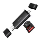 Ugreen 2in1 USB-C / USB-A SD 4.0 UHS-II Kártyaolvasó - Fekete