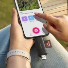 Ugreen 2in1 USB-C / USB-A SD 4.0 UHS-II Kártyaolvasó - Fekete