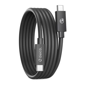   Orico USB-C - USB-C USB4 Thunderbolt5 Kábel - 2m 240W 80Gbps - Fekete