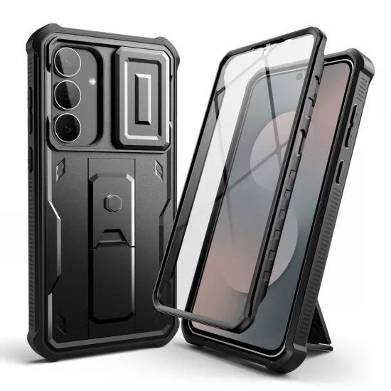 Samsung Galaxy S25 FE Tok - Tech-Protect Kevlar Cam+ - Fekete
