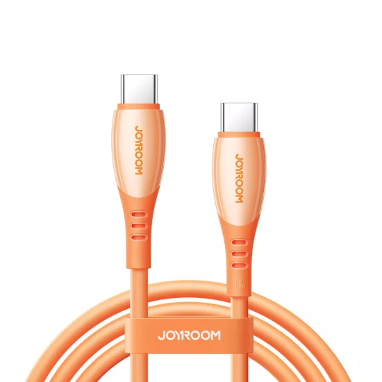Joyroom S-A59 USB-C - USB-C Vibrant Kábel - 1.2m 60W - Narancs
