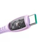 Joyroom S-A59 USB-C - USB-C Vibrant Kábel - 1.2m 60W - Lila