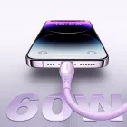 Joyroom S-A59 USB-C - USB-C Vibrant Kábel - 1.2m 60W - Lila