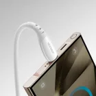 Joyroom S-A59 USB-A - USB-C Vibrant Kábel - 1.2m 3A - Fehér