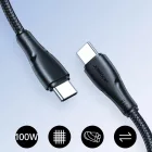 Joyroom S-A11 USB-C - USB-C Surpass Kábel 0.25m 60W - Fekete