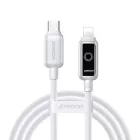 Joyroom S-A55 USB-C - Lightning StarFlight Kábel - 1.2m 30W - Fehér