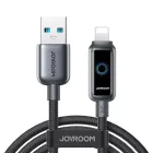 Joyroom S-A55 USB-A - Lightning StarFlight Kábel - 1.2m 3A - Fekete
