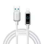 Joyroom S-A55 USB-A - Lightning StarFlight Kábel - 1.2m 3A - Fehér