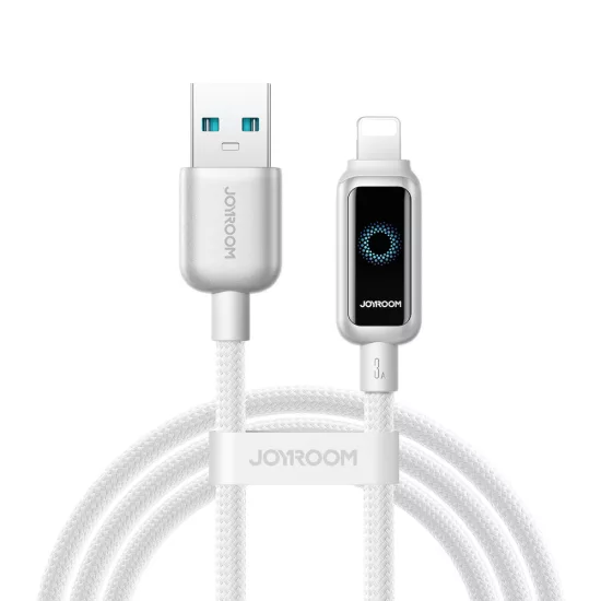 Joyroom S-A55 USB-A - Lightning StarFlight Kábel - 1.2m 3A - Fehér