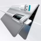 Joyroom S-A55 USB-A - Lightning StarFlight Kábel - 1.2m 3A - Fehér