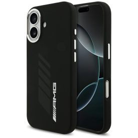  iPhone 17 Tok - AMG Silicone Oversize Rhombs MagSafe - Fekete