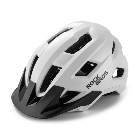 Rockbros LK-67 Gyerek Kerékpáros Sisak Levehető Napellenzővel - 54-58 cm - Fehér
