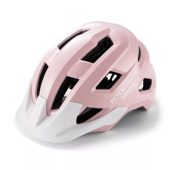 Rockbros LK-67 Gyerek Kerékpáros Sisak Levehető Napellenzővel - 54-58 cm - Pink