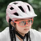 Rockbros LK-67 Gyerek Kerékpáros Sisak Levehető Napellenzővel - 54-58 cm - Pink
