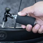 Rockbros CO₂ Pumpa - Patron nélkül - Presta/Schrader - Fekete
