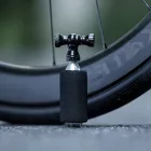 Rockbros CO₂ Pumpa - Patron nélkül - Presta/Schrader - Fekete