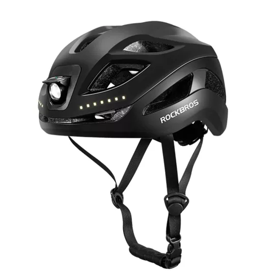 Rockbros ZK-077 Kerékpáros Sisak Beépített Fényforrásokkal 57-61 cm - Fekete