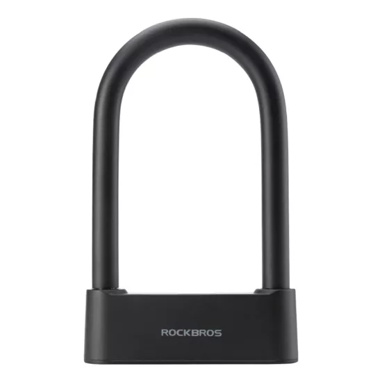Rockbros SMART Kerékpárzár Ujjlenyomat Olvasóval és Bluetooth Kapcsolattal - Fekete