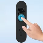 Rockbros SMART Kerékpárzár Ujjlenyomat Olvasóval és Bluetooth Kapcsolattal - Fekete