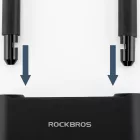 Rockbros SMART Kerékpárzár Ujjlenyomat Olvasóval és Bluetooth Kapcsolattal - Fekete