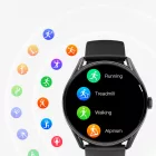 QCY Watch GT Okosóra - AMOLED IPX8 280mAh - Fekete