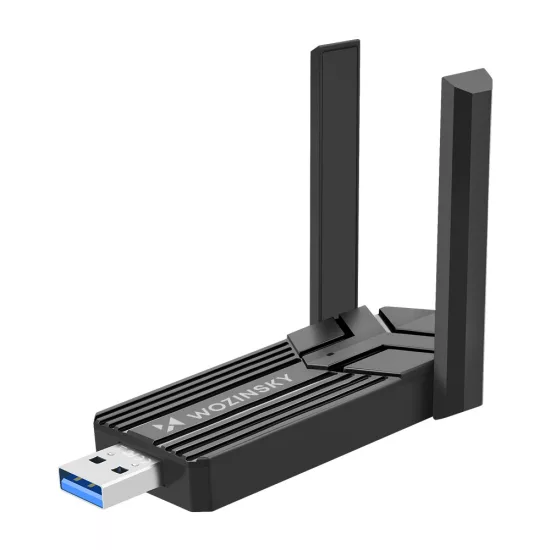 Wozinsky WAX-1800 Kétsávos USB 3.0 - WiFi 6 Adapter - Fekete