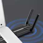 Wozinsky WAX-1800 Kétsávos USB 3.0 - WiFi 6 Adapter - Fekete