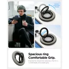 Spigen Nano Pop MagFit Mágneses MagSafe Gyűrűs Tartó - Szürke-Fekete