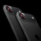 iPhone Air Lencsevédő - Spigen Glas.tR EZ Fit Optik Pro - Fekete-Piros x 2 db