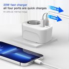 Tech-Protect TA100 US Utazó Adapter - Fehér