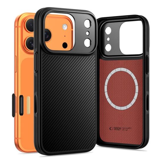 iPhone 17 Pro Max Tok - Tech-Protect Kevlar Aramid MagSafe - Fekete