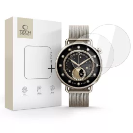   Xiaomi Watch S4 (41mm) Kijelzővédő Üvegfólia - Tech-Protect Glass Fit+ x 2 db