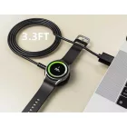 Tech-Protect MC03 UltraBoost Samsung Galaxy Watch Indukciós Töltő - USB-A 100cm - Fekete