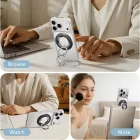 ESR Magnetic HaloLock MagSafe Gyűrűs Tartó - Fekete